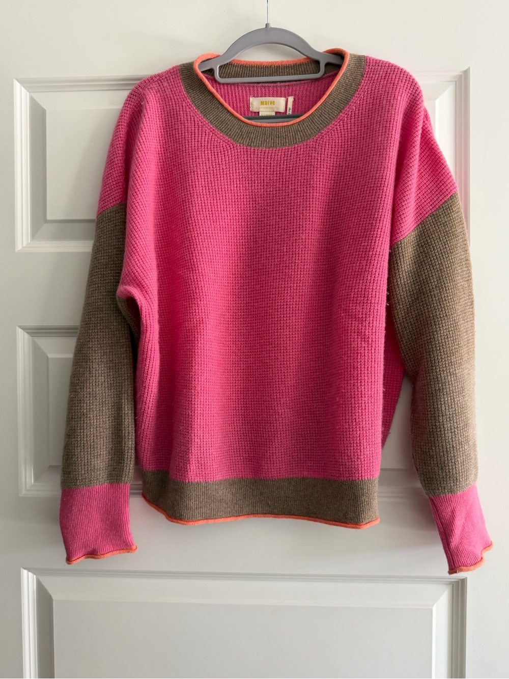 Maeve Women’s Cashmere Colorblock Crewneck Sweater